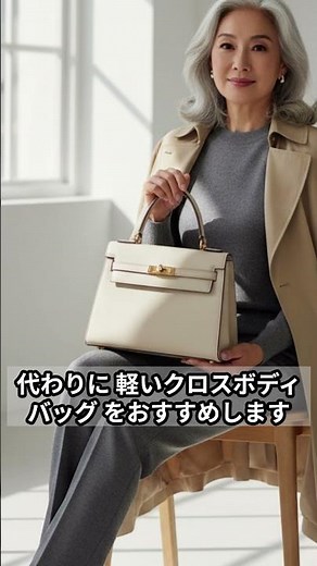 60代、このバッグは危険！軽いバッグが正解です#60代ファッション#シニアファッション#バッグ選び