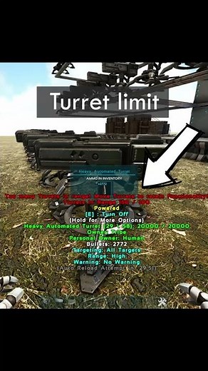 Turret limit explained | Will they all work? | ARK Survival Evolved #Shorts