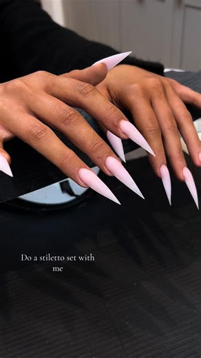 Create Stunning Long Stiletto Acrylic Nails