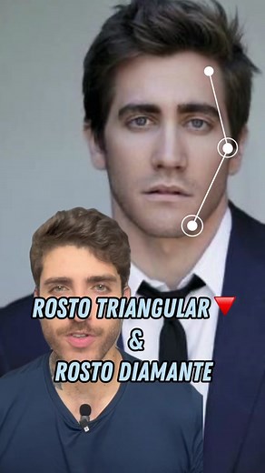 Rostos Masculinos: Diamante vs. Triangular Ascendente