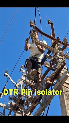 Technical Work on Instagram: "DTR Pin isolator Benging Work #isolator #Lineman #reels"