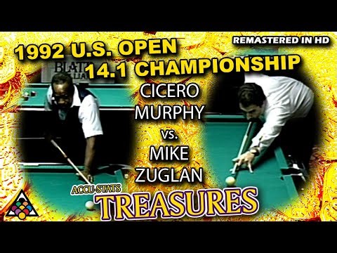 CICERO MURPHY vs MIKE ZUGLAN - 1992 US Open 14.1 Championship