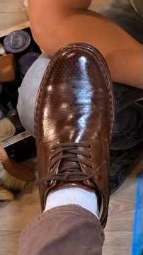 Dirty Shoe In To Mirror Shine In A Few Minutes 👞