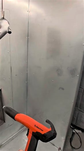 Testing a cup setup. Looks pretty promising. The cup was 80% full with powder and there was a small faraday area on this part that coated with no issues. #innovatetodominate #coatingsbycoates #powdercoating #powdercoat | Coatings By Coates