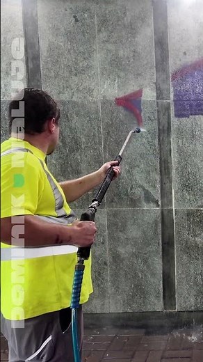ASMR 🧨 NAJWIĘKSZY SYF NA ŚCIANIE | jak usunąć graffiti | DOMINIK MALUJE