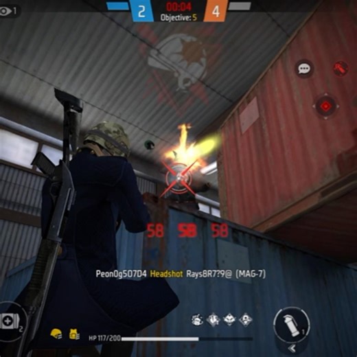 😱 MAG-7 Headshot Status | Garena Free Fire Shorts#ffshorts #gaming#freefire