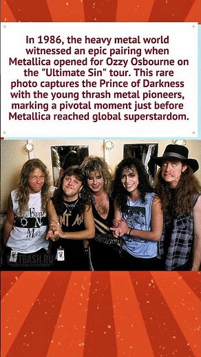 Ozzy Osbourne and Metallica: The 1986 Tour 🤘