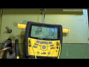 Diagnose the air conditioner problem. Pump down of the compressor
