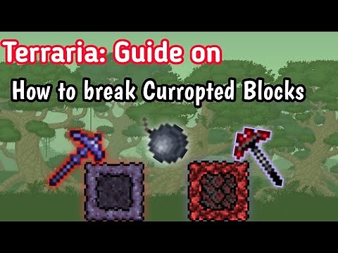How to Mine Corruption/Crimson block in Terraria | How to get nightmare pickaxe| Updated Video