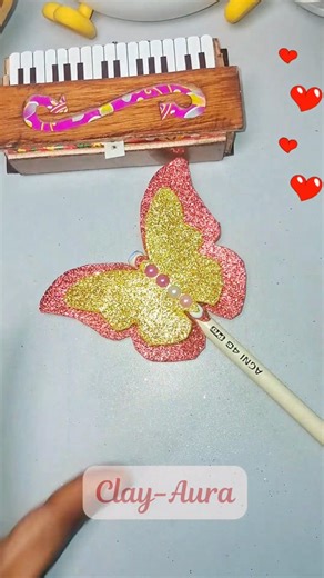 Pencil Topper #diy #craft #pencil #pen #topper #handmade #papercraft #art #papercutout #howto