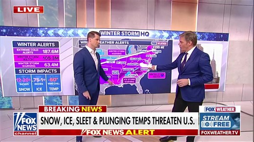 'DIRE PREDICTIONS': Bill Hemmer discusses the latest forecast with FOX Weather Meteorologist Stephen Morgan as 240 million Americans brace for dangerous snow and ice this weekend. | Fox News