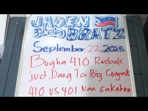 BOOMM BUAK KAAYO 410 GAWAS NAPOD RESBAK REG.VLOG SAKTO SYN 170 140 401. NAA KAHON.BIG CONGRATS ALL.