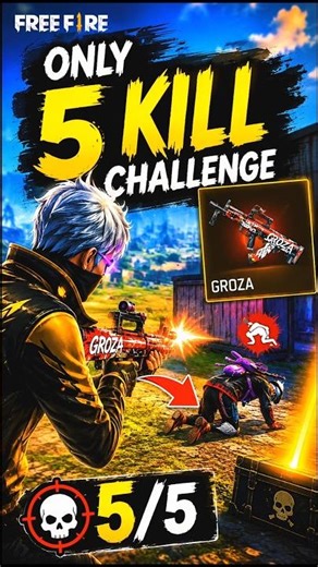 Can I Get 5 Kills With GROZA Only? 😈