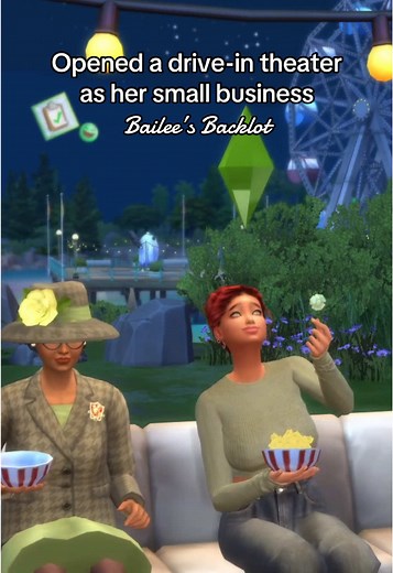 Drive-In Theater Build in The Sims 4