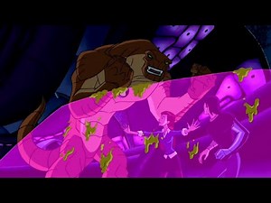 Ben se transforma en humungosaurio y pelea contra los DNaliens •Ben 10 Fuerza Alienigena