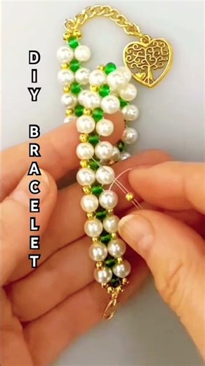 Super easy and elegant bracelet making in 10 minutes #shorts #elegantbracelet
