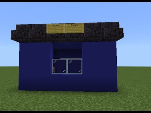 How to make a Minecraft ticket booth for noobs