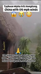 2.3M views · 25K reactions | The highest storm warning a they have #breakingnews #typhoon #Wipha #weatheradvisory #hongkong #fyp #fbreelsfypシ゚ #highlightsシ゚ | Nonita Chamberlain | Facebook