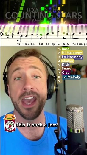 HOW TO SING Counting Stars by ‪@OneRepublic‬ #harmony #shorts #acapella ‪@PeterHollens‬ 👀