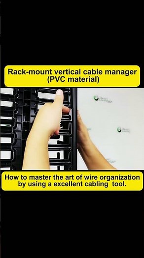 Rack-mount vertical cable manager (PVC material)-A good helper to master the art of wire management