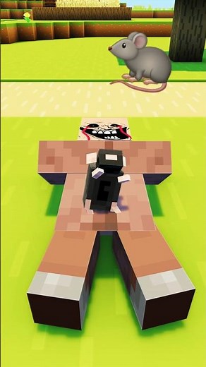 Rat vs Villager in Minecraft😅 #shorts #minecraft #minecraftanimation