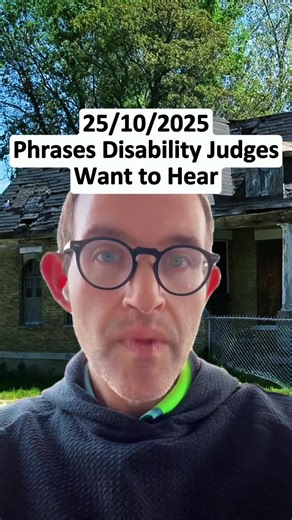 If you’re heading into a disability hearing, these are the exact words that can help the judge understand your reality. You don’t need legal jargon—just the truth, told clearly. If any of these apply to you, don’t be afraid to say them. #ssa #disability #ssi #disabilitybenefits #Socialsecuritydisability #ssdi #disabilitylawyer #socialsecurity #creatorsearchinsights