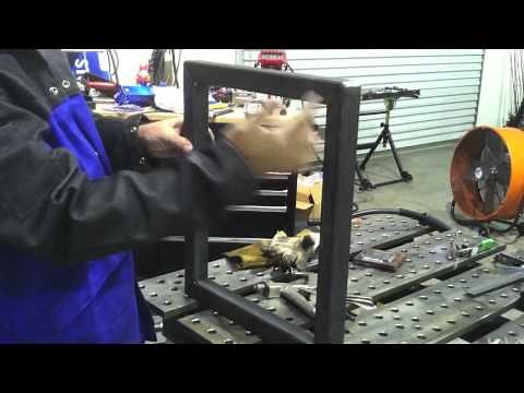 Metal Fabrication on a StrongHand Build Pro Welding Table