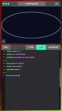 Neon Wave Animation | HTML CSS
