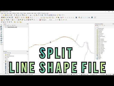 QGIS Tutorial || Split of Line shape file using QGIS || Split and Merge of the shape file