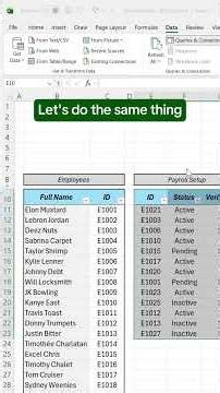 How to merge matching data in Excel using Power Query! #excel #powerquery #spreadsheet