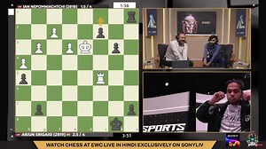 13K views · 65 reactions | Arjun Erigaisi defeated Ian Nepomniachtchi 2.5-1.5 in the Quarterfinals match at Esports World Cup! Arjun from Gen G Esports is now through to the Semifinals. Check out glimpses of Arjun's match against Nepo, and some very special final moments with Arjun's interview! Video: ChessBase India Shot and edited by: Himank Ghosh #Chess #ChessBaseIndia #arjunerigaisi #gengesports #esportsworldcup | ChessBase India | Facebook