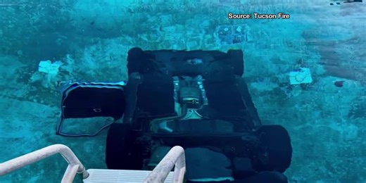 Tucson emergency crews respond to vehicle into pool