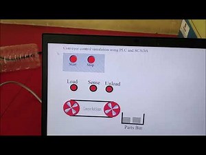 Student project - Simulation of conveyor control using Delta DIAview SCADA software
