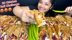 1M views · 29K reactions | 20 SPICY  CHICKEN SCHEZWAN CHICKEN ROLL EATING CHALLENGE | ROLL EATING CHALLENGE |EATING CHALLENGE | MaddyEats | Facebook