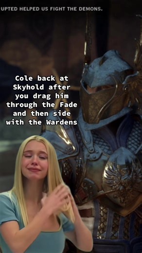 sorry babe love u though 🥺 #dragonageinquisition #dragonagecole #dragonage