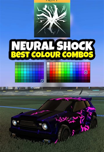 BEST NEURAL SHOCK COLOUR COMBOS! 🔥(Season 22) #rocketleagueseason22 #rocketleague #fortnite #rlcs #zen
