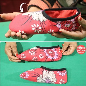 248K views · 10K reactions | Ghar par asani se sardiyo ke liye socks banana sikhe with Radhika Tutorials #wintercare #diy #socks #shoes | Radhika Tutorials | Facebook