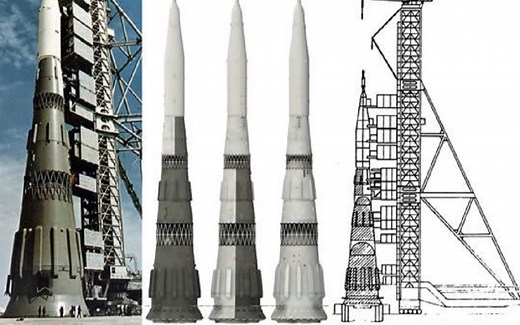 苏维埃 N-1登月火箭发射视频，前方高能！
