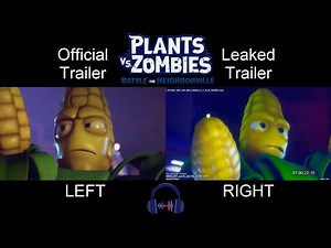 Plants vs. Zombies: Battle for Neighborville - Official & Leaked Trailer Comparison