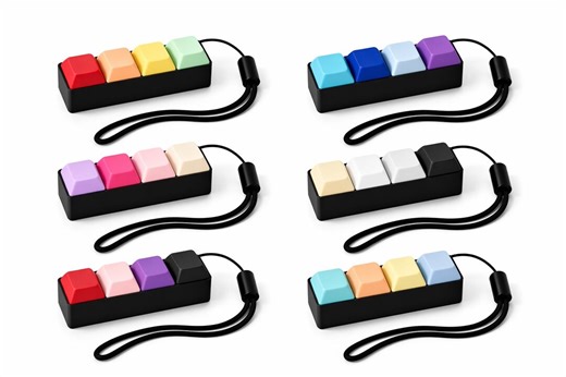 4-key Mechanical Keyboard Fidget Clicker, Tactile Stress Relief Toy - Etsy