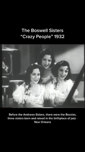 Takin’ it way back to the 30s! #theboswellsisters #boswellsisters #1930s #30s #conneeboswell #ellafitzgerald #vocaltrio #jazzmusic #vocalgroup #jazz