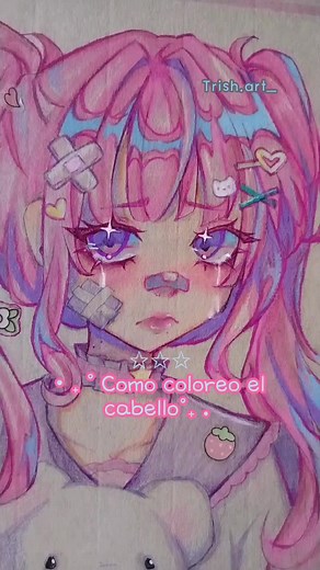 Tutorial on Coloring Hair with Trish Art Style