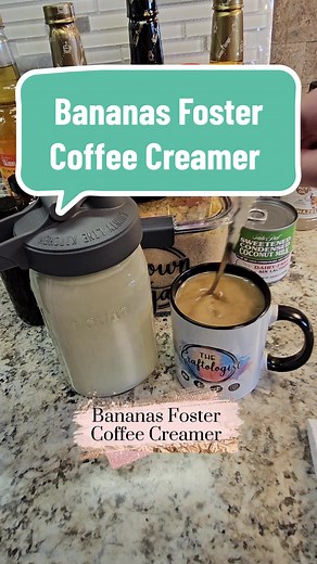 Bananas Foster Coffee Creamer Recipe 🤗🍌🍦Quite a few ingredients but so worth it in the end! #bananasfoster #bananasfostercoffee #bananacoffeecreamer #homemadecoffeecreamerseries #diycoffeecreamerseries #craftologistcreamer #craftologistcreamerrecipes #craftologistrecipes #oildoesntbelonginmycoffee #coffeeupgrade❤️ #dunkinturtlelovecoffee #dunkinturtlelove #dunkincoffee