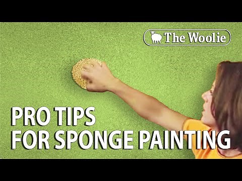 Faux Finish Sponge Painting Using Glaze by The Woolie #DIY #FauxPainting #Painting #HowToPaint