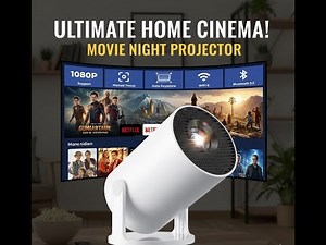 CLOKOWE Mini Smart Projector Review — WiFi, Bluetooth, Built In Apps & 180° Rotation Portable 1080P