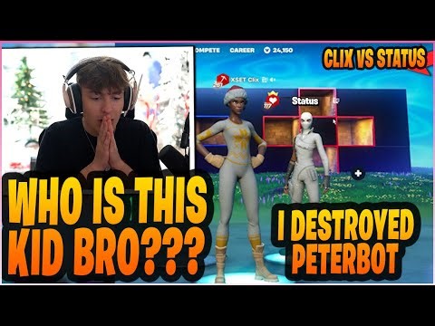 CLIX Goes Up AGAINST The NEW BEST Fortnite PRO (STATUS) That DESTROYED Peterbot In a 1v1!
