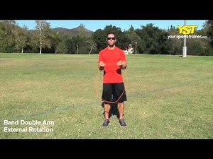 Band Double Arm External Rotation