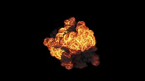Download Bomb Explosion on Green Screen. Slow motion for free