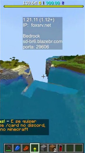 Jogando com Inscritos Minecraft Brasileiro Bedrock e Java com voicechat
