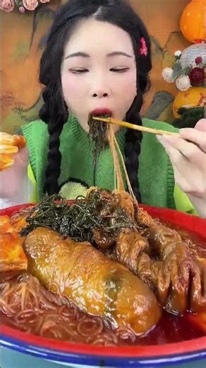 MUKBANG ASMR : Too much food - Delicious fried noodles 음식이 너무 많아 - 배가 너무 꽉 찼어요 먹방